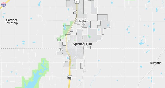 Map of Spring Hill, KS