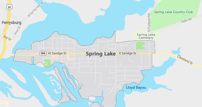 Map of Spring Lake, MI