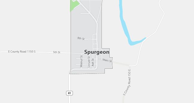 Map of Spurgeon, IN