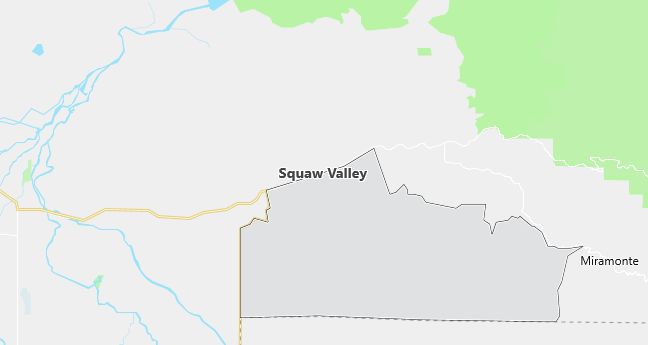 Map of Squaw Valley, CA