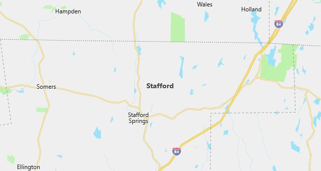 Map of Stafford, CT