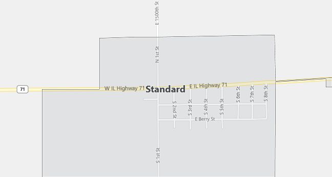 Map of Standard, IL