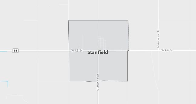 Map of Stanfield, AZ