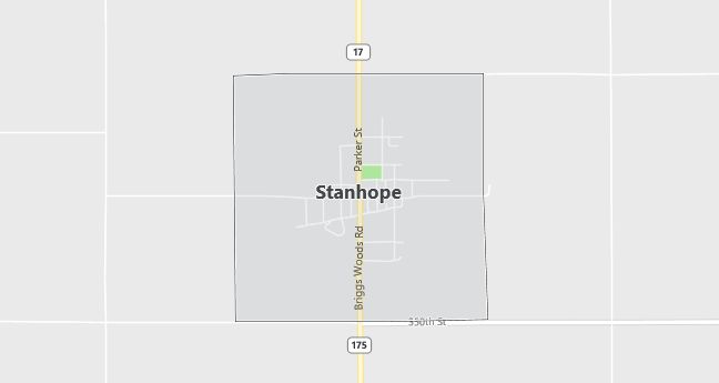 Map of Stanhope, IA