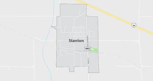 Map of Stanton, IA