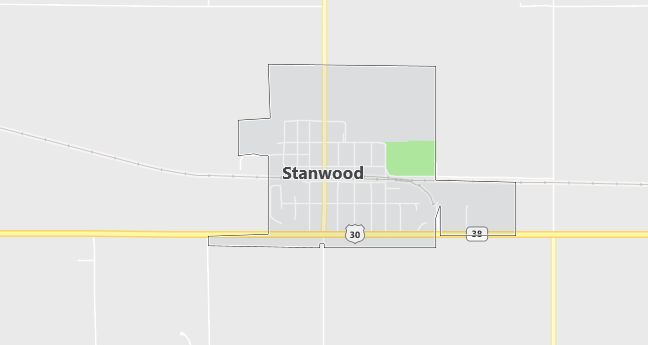 Map of Stanwood, IA