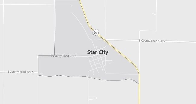 Map of Star City, IN