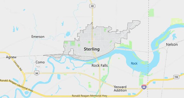 Map of Sterling, IL