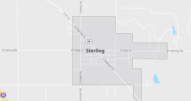 Map of Sterling, MI