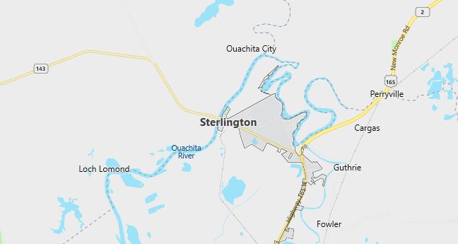 Map of Sterlington, LA