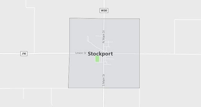 Map of Stockport, IA