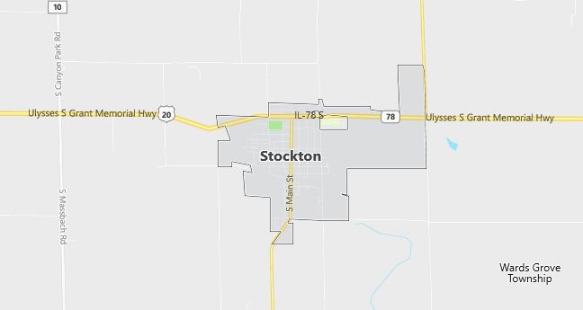 Map of Stockton, IL