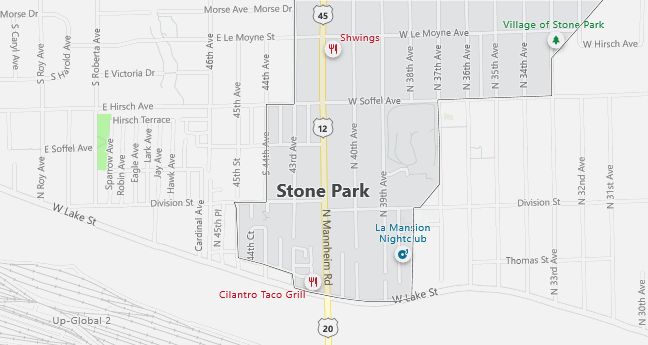 Map of Stone Park, IL