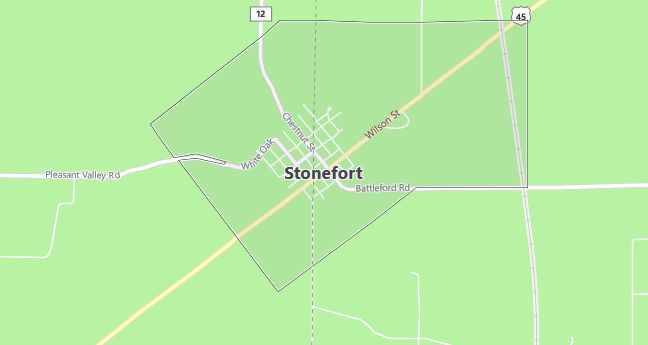 Map of Stonefort, IL