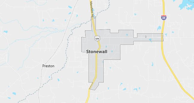 Map of Stonewall, LA