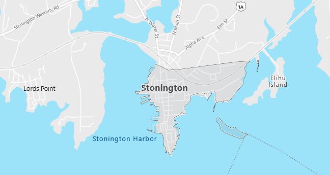 Map of Stonington, CT