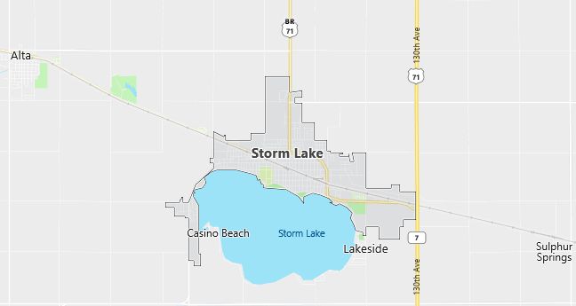 Map of Storm Lake, IA