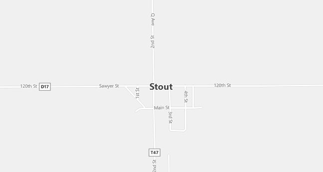 Map of Stout, IA