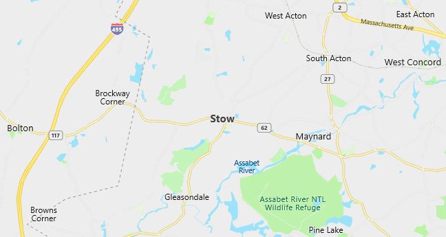 Map of Stow, MA