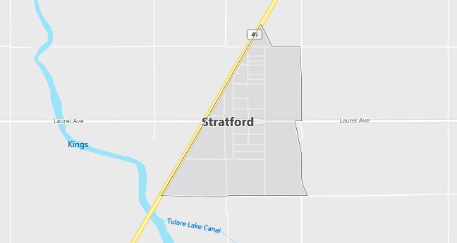 Map of Stratford, CA