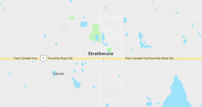 Map of Strathmore, CA