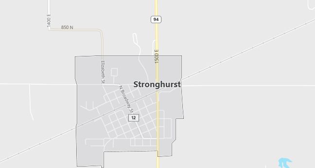 Map of Stronghurst, IL