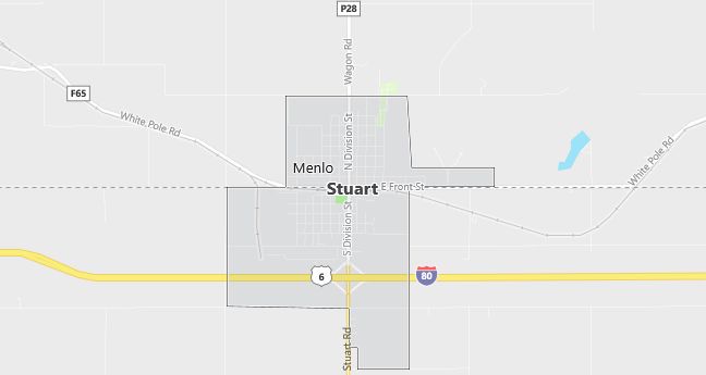 Map of Stuart, IA