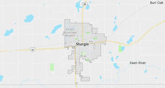 Map of Sturgis, MI