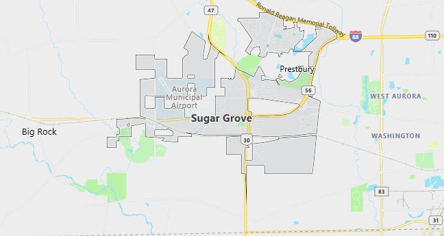 Map of Sugar Grove, IL