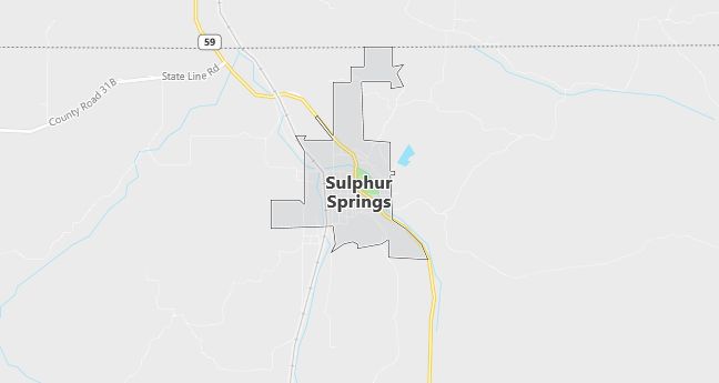 Map of Sulphur Springs, AR