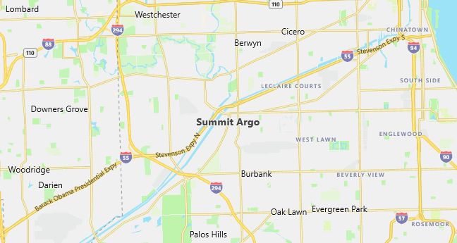 Map of Summit Argo, IL