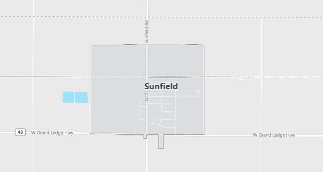 Map of Sunfield, MI