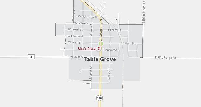 Map of Table Grove, IL