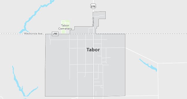 Map of Tabor, IA