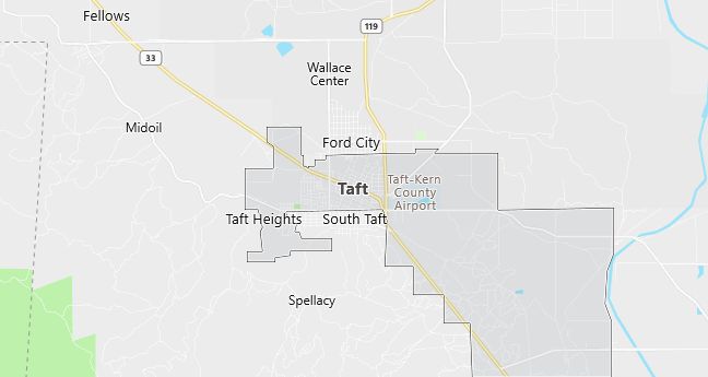 Map of Taft, CA