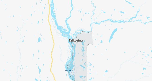 Map of Talkeetna, AK