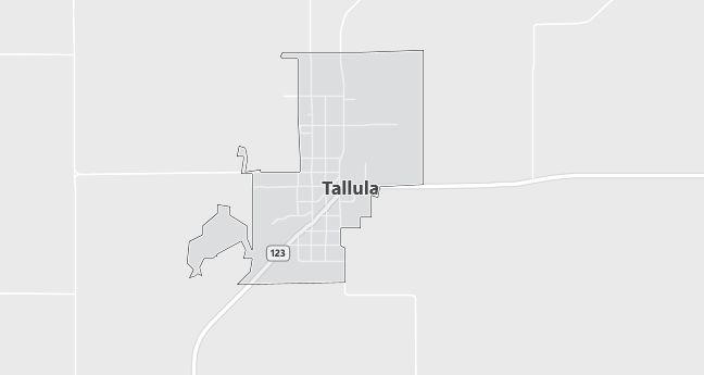 Map of Tallula, IL