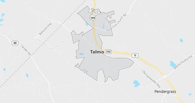 Map of Talmo, GA