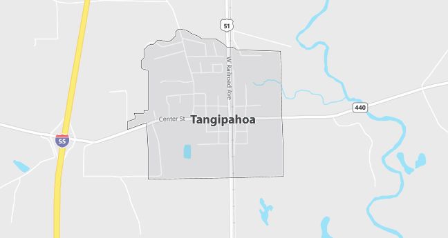 Map of Tangipahoa, LA