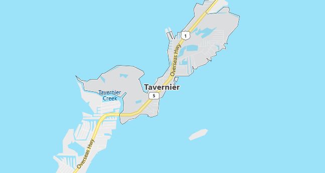 Map of Tavernier, FL