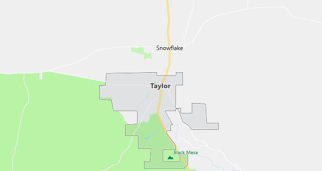 Map of Taylor, AZ