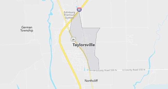 Map of Taylorsville, IN