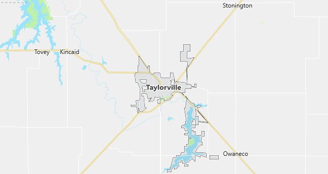 Map of Taylorville, IL