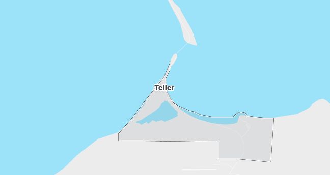 Map of Teller, AK