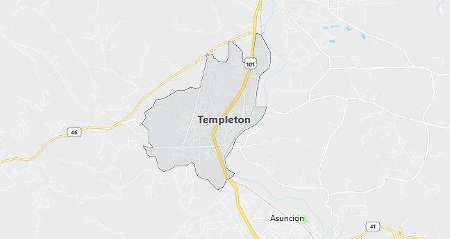 Map of Templeton, CA