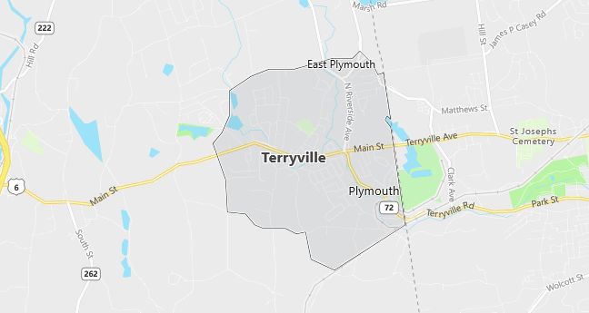 Map of Terryville, CT