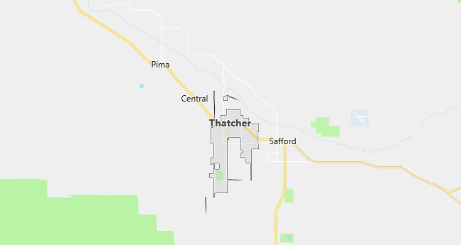 Map of Thatcher, AZ