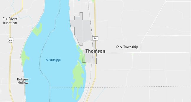 Map of Thomson, IL