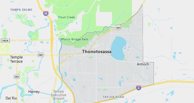 Map of Thonotosassa, FL