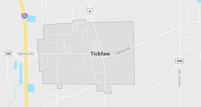 Map of Tickfaw, LA